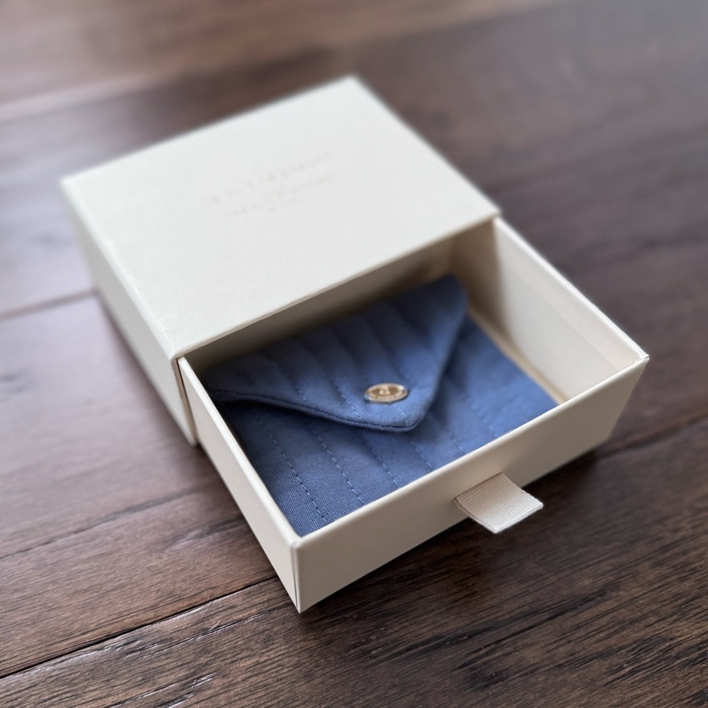 NWT Sezane Jewelry Box with Blue Pouch